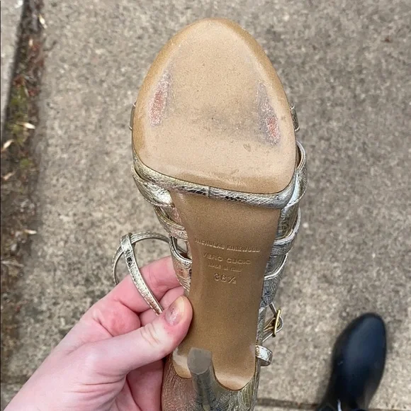 Nicholas Kirkwood Metallic heels size 38 1/2 - Picture 4 of 6